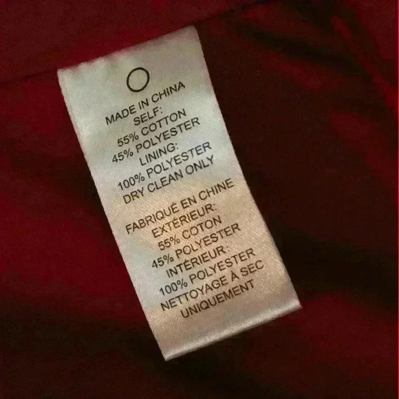 Paper Crane Plush Red Zip Up Jacket Drawstring Waist Size Medium - Picture 8 of 9